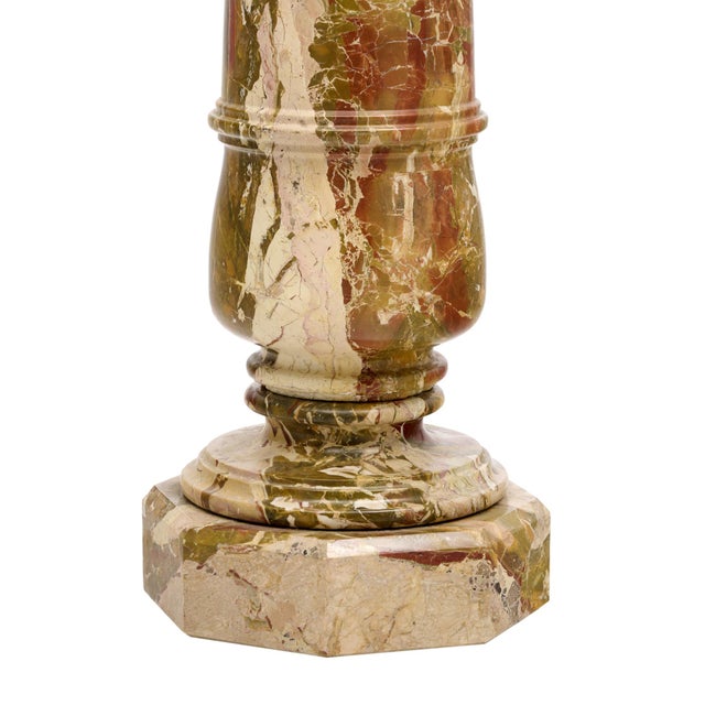 Antique Breccia Pontifica Marble Columns, Italian, Circa 1910 For Sale - Image 10 of 10