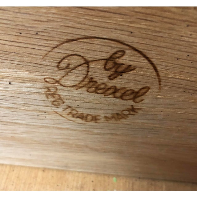 Brown Mid 20th Century Pair of French Provincial Style Nightstands by Drexel Cabernet Collection For Sale - Image 8 of 10