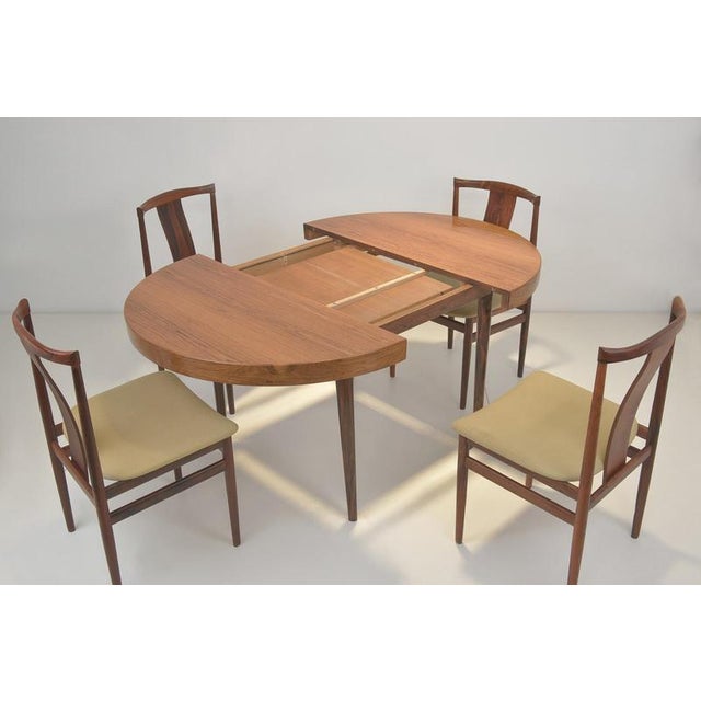 Extendable Table in Pau Ferro Wood from Factory Design, Denmark, 1960s For Sale - Image 14 of 16