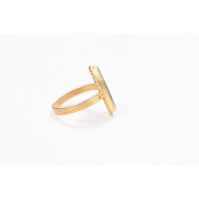 Early 21st Century Byzantine Coin Ring W 21k Band, Size 8.25 For Sale - Image 5 of 13