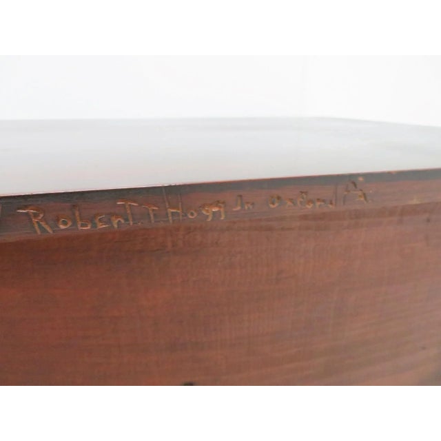 Wood Robert T Hogg Chester County Pa Walnut Queen Anne Lowboy Dresser For Sale - Image 7 of 9