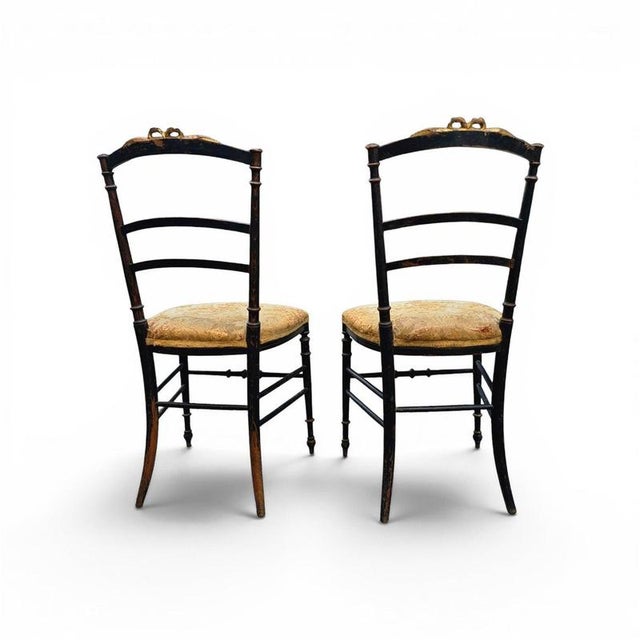 French Giltwood Salon Side Chairs, Set of 2 For Sale - Image 14 of 18