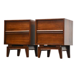 Walnut Nightstands - a Pair For Sale