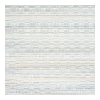 Sample - Schumacher Sabine Performance Stripe Fabric In Mineral For Sale