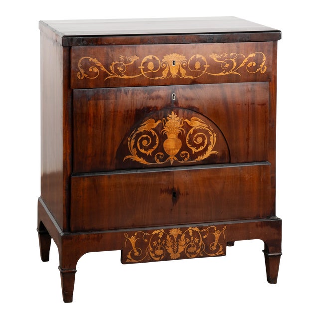Inlaid Mahogany Empire Commode, Denmark Circa 1810 For Sale