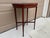 Wood 1930s Regency-Style Mahogany Oval Side Table With Cross-Stretcher Base For Sale - Image 7 of 11