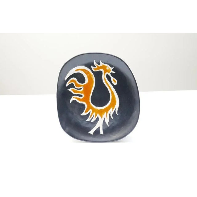 Mid-Century French Wall Plaque in Ceramic, 1960s For Sale - Image 6 of 8