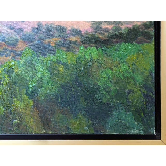 Textile Nancy Paris Pruden "Red Rock Plateau" Contemporary Naturalistic Mountain Landscape Nature Painting, 2020s For Sale - Image 7 of 11