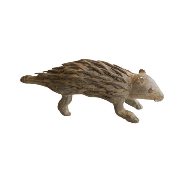 Vintage African Porcupine Sculpture For Sale - Image 9 of 9