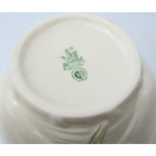 Belleek Irish Serving Bowl and Plate - a Pair For Sale In New York - Image 6 of 7