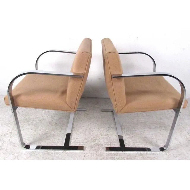 1970s Set of Vintage Modern Mies Van Der Rohe Dining Chairs by Thonet For Sale - Image 5 of 11