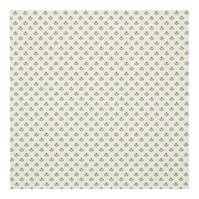Sample - Schumacher Robyn Fabric in Green For Sale