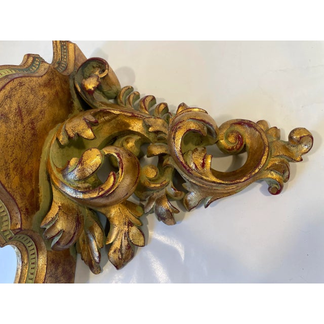 Gold Vintage Neoclassical Gold Wall Corbel For Sale - Image 8 of 9
