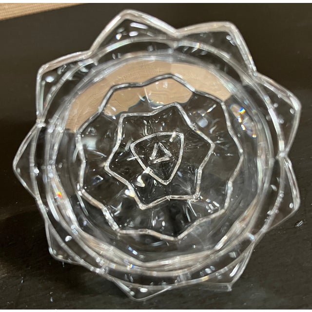 Glass Tiffany & Co. Crystal Pinecone Trinket Box For Sale - Image 7 of 9