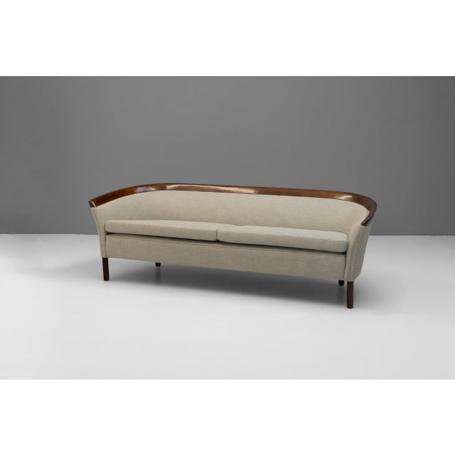 Beige Mid-Century Danish Teak Sofa, 1960s For Sale - Image 8 of 8