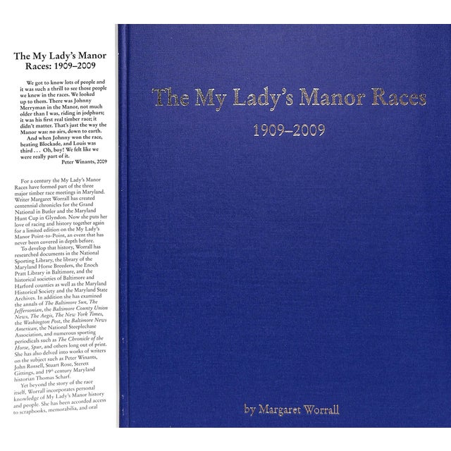 Traditional "The My Lady's Manor Races 1909-2009" Worrall, Margaret (Signed) For Sale - Image 3 of 11