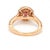 Bochic Vintage Red Sapphire & Diamond Cluster Ring Set In 18K Yellow Gold For Sale In New York - Image 6 of 18