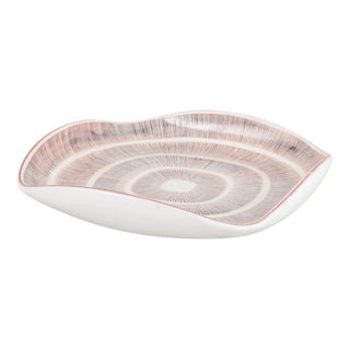 Organic-Shaped Serving Dish in Glazed Stoneware by Ingrid Atterberg for Upsala Ekeby, 1960s For Sale
