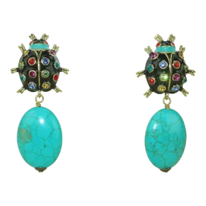 Heidi Daus ‘Critter Couture’ Ladybug Dangle Earrings - 2 Pieces