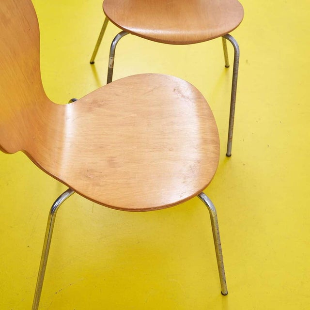 Vintage Wooden Chairs, Set of 2 For Sale - Image 6 of 8