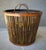 Mid 20th Century Mid 20th-Century Split Bamboo Tortoiseshell Planter Floor Basket With Ear Handles For Sale - Image 5 of 18