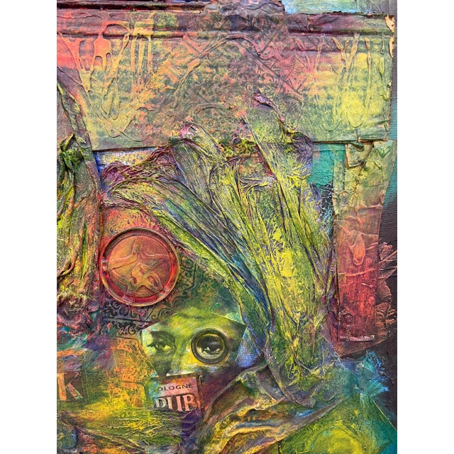 Mid-Century Modern Mid-Century Modern Mixed Media, Collage, by Tom Betts, American, 1967 For Sale - Image 3 of 13