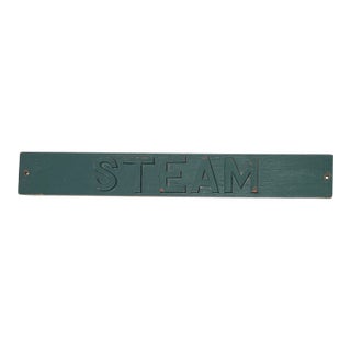 1920s Industrial Steam Sign For Sale