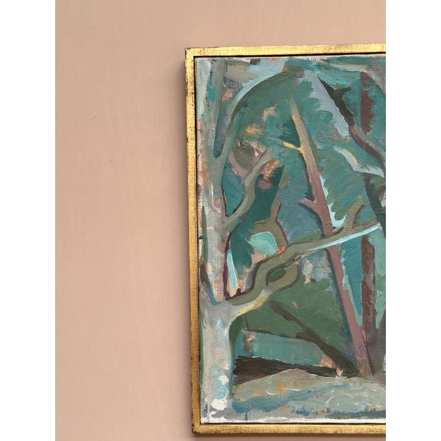 Thure Lindskoog, Forest, 1960s, Oil Painting on Canvas, Framed For Sale - Image 13 of 16