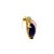 14k Yellow Gold Amethyst, Turquoise & Rose Quartz Studded Penguins Pin For Sale In New York - Image 6 of 8