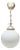 Art Deco Pendant Lamp, Poland, 1970s For Sale