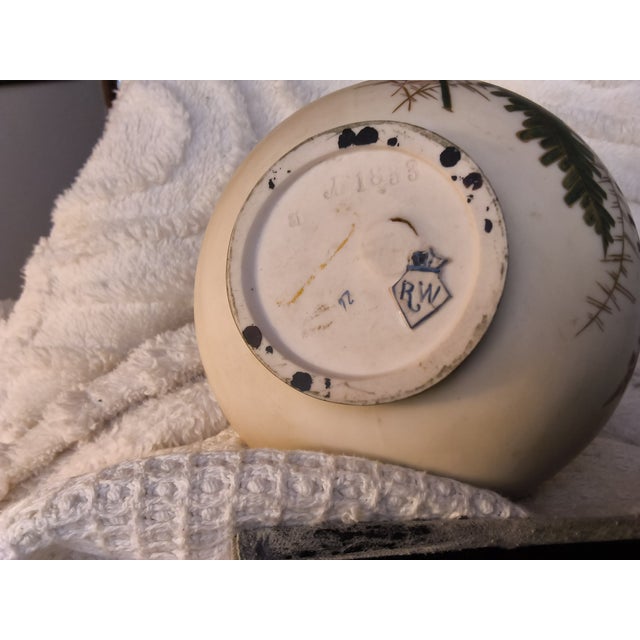 Antique German Porcelain Vase With the Mark of Rudolstadt and Straus For Sale - Image 14 of 17