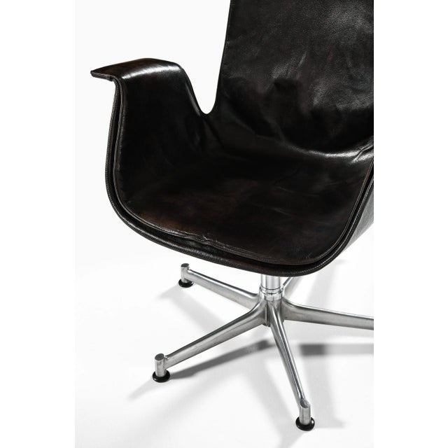 Armchairs in Leather and Steel Frame attributed to Preben Fabricius & Jørgen Kastholm, 1969 For Sale - Image 9 of 12