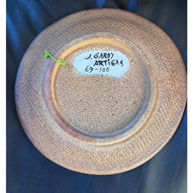 1990s Joan Gardy Artiguas, Joan Gardy Artiga, Sandstone Plate For Sale - Image 5 of 7