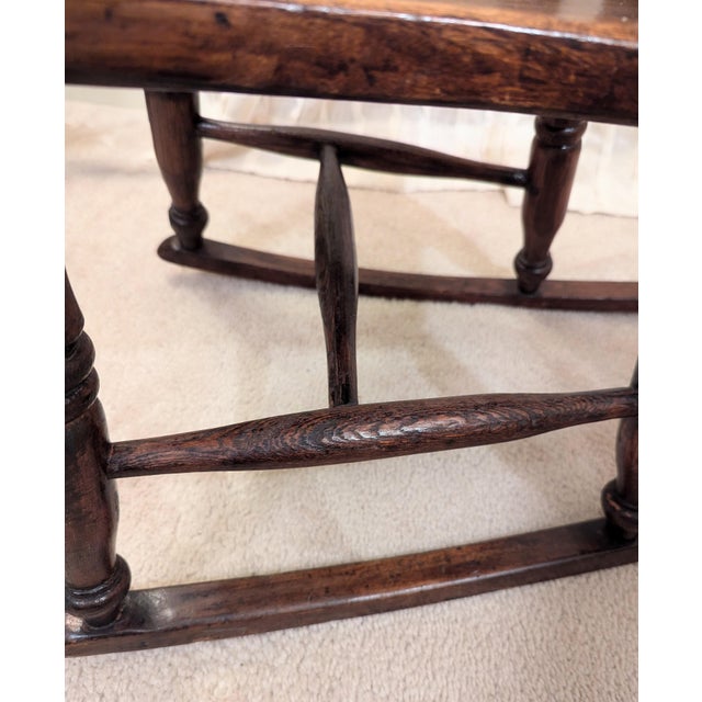 Antique 19th Century Nursery Sewing Rocking Chair Handmade Maple & Oak For Sale - Image 10 of 13