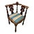 Late 20th Century Renaissance Style Walnut Corner Chair For Sale