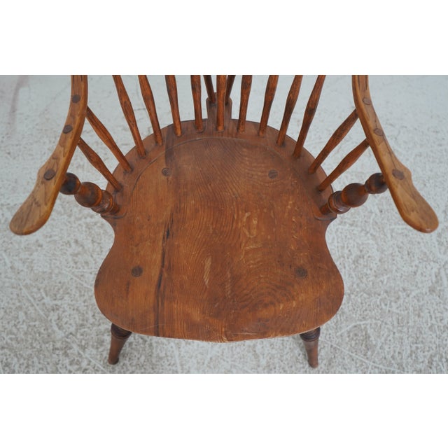 Wood Virginia Craftsmen Mixed Wood Windsor Chair For Sale - Image 7 of 12