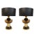 Pair of Mid Century Modern Murano glass lamps, Italy circa 1980s. Table or top lamps sold in pair, without the shades. The...