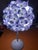 Art Deco Hydrangea-Shaped Fabric Ambient Table Lamp For Sale - Image 3 of 9