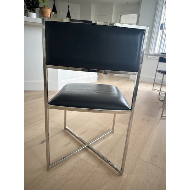 2010s Black Williams Sonoma Home Dining Chairs - Set of 5 For Sale - Image 5 of 7