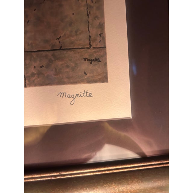 1990s Rene Magritte’s Limited and Number Lithograph of ‘Son of Man’ Matted and Framed For Sale - Image 10 of 11