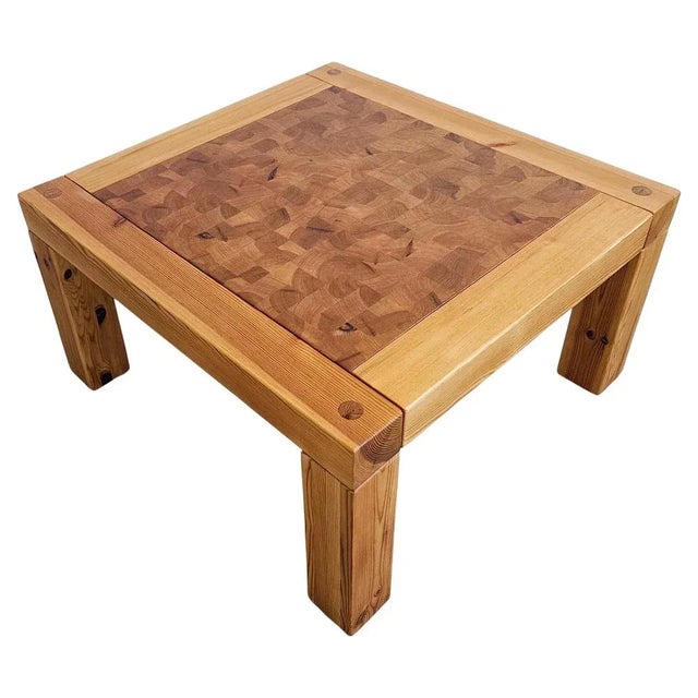 Mid-Century Pine Side Table attributed to Jaob Kielland Brandt, Sweden, 1970s For Sale - Image 11 of 11