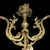 Antique French Art Nouveau Bronze 4-Light Chandelier with Frosted Glass Tulip Flower Shades and Acanthus Leaves, 1890s For Sale - Image 10 of 18