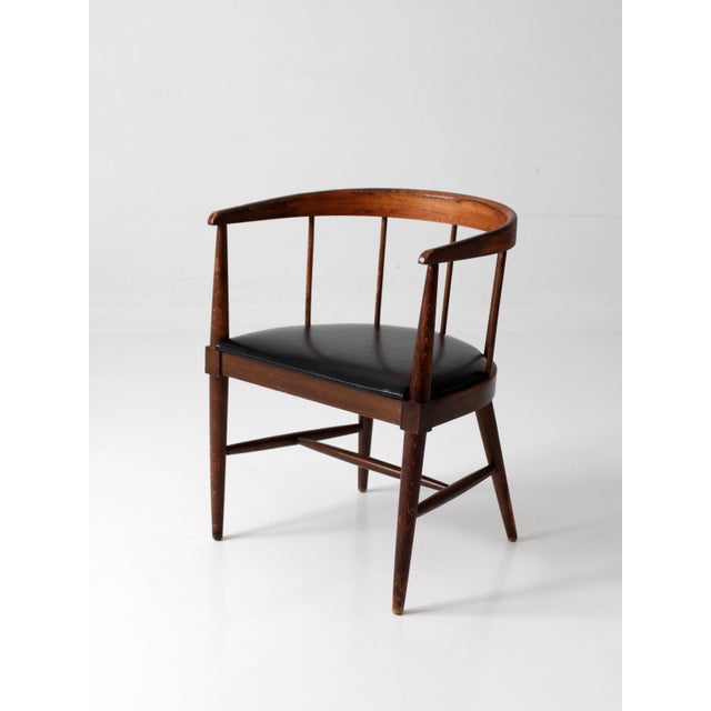 Mid-Century Danish Modern Spindle Back Chair For Sale - Image 4 of 18