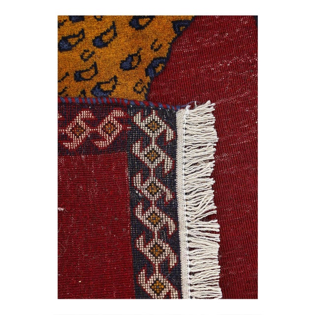 Traditional Pasargad DC Red Hand Knotted Cheetah Design Rug For Sale - Image 3 of 3