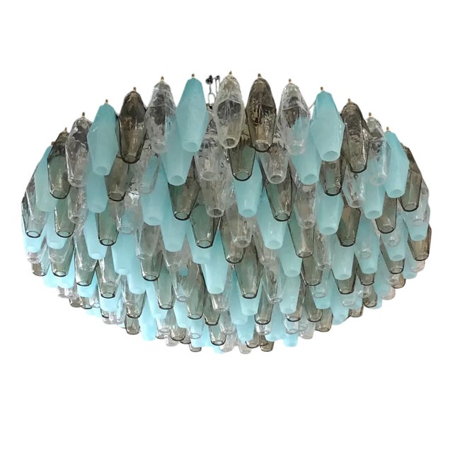 Vintage Round Polychrome Chandelier, 2000 For Sale