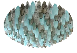 Vintage Round Polychrome Chandelier, 2000