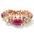 Bochic "Capri" Vintage Amethyst & Multi Color Sapphires Cuff Set In 18K & Silver For Sale - Image 18 of 18