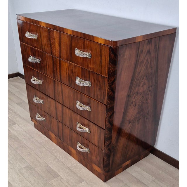 Metal Art Deco Venetian Chest of Drawers, 1940 For Sale - Image 7 of 18
