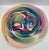 This is a beautiful hand-crafted studio art glass bowl. - It can be used as a platter or centerpiece. - It is signed by...