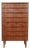 Mid-Century Modern Teak Tallboy by Steens, Denmark, 1960s For Sale